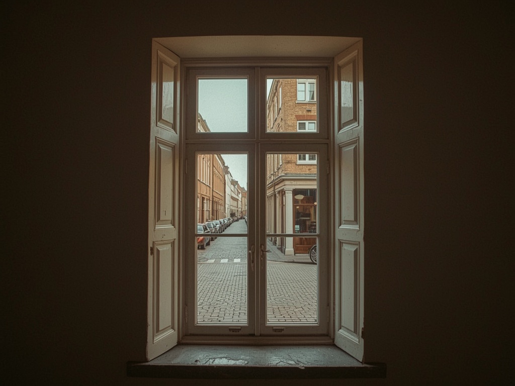 Lichte woonkamer van een huis in Sittard met uitzicht naar buiten door nieuwe kunststof kozijnen
