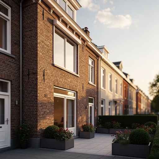 Antraciet kunststof kozijnen aan een gerenoveerd jaren 30-huis
