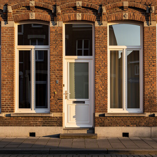 Witte kunststof voordeur met paneelwerk en SKG-keurmerk slot