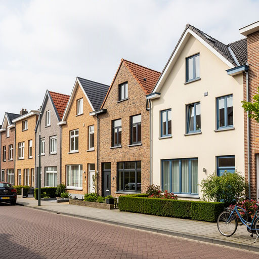 Monteur plaatst kunststof kozijnen bij een woning in Maastricht