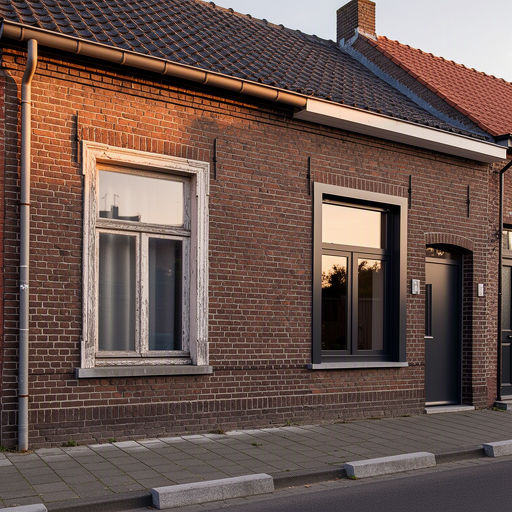 Witte kunststof kozijnen met HR++ glas in een jaren 60-rijtjeshuis